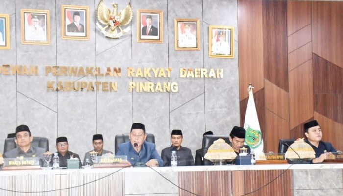 DPRD Pinrang  Tetapkan Perda Pembentukan Bapenda