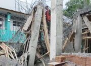 Proyek Sekolah Kemenag Sulsel di Takalar Ambruk