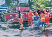 PKL Jalan Satando Ngamuk, Hadang Eskavator