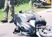 Tabrakan Sesama Motor, Truk Melindas, Tewas