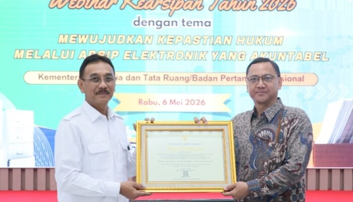 Kementerian ATR/BPN Raih Penghargaan ANRI