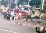 Takut di Razia, Pengendara Motor Tabrak Polisi