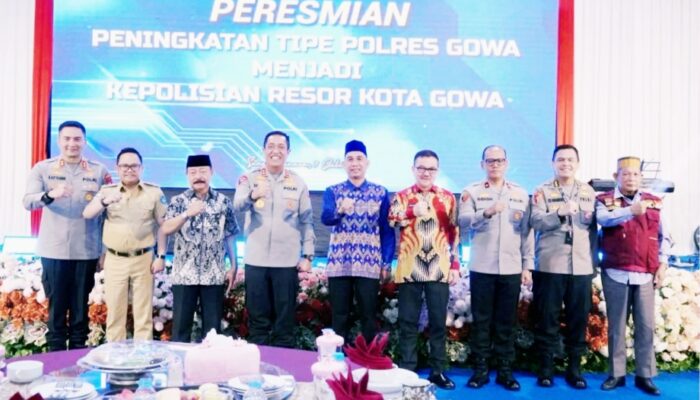 Kapolda Sulsel Resmikan Polres Gowa Jadi Polresta